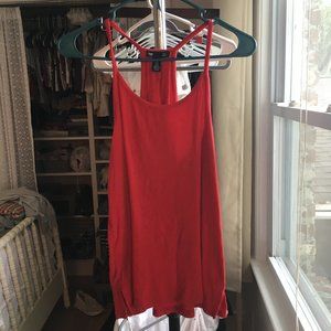 Gap Red Luxe Halter Tank Top